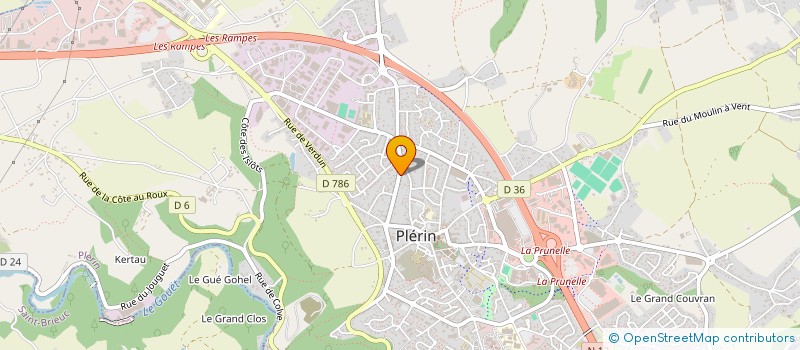 localisation de l'entreprise DE LA CROISEE  PLERIN