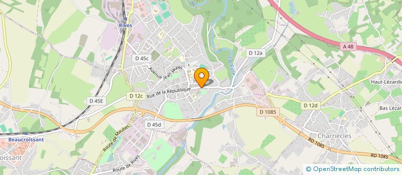 localisation de l'entreprise DE LA CROIX  RIVES