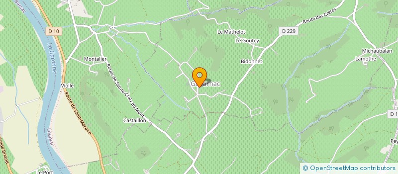 localisation de l'entreprise DE LA CROIX  GABARNAC