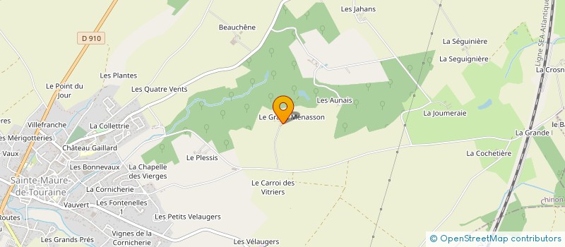 localisation de l'entreprise DE LA CROIX  SAINTE-MAURE-DE-TOURAINE