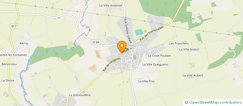 localisation de l'entreprise DE LA CROIX ALLEE à PLELO