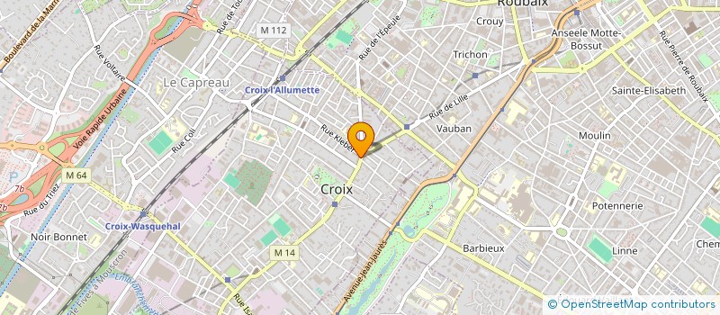 localisation de l'entreprise DE LA CROIX BLANCHE à CROIX