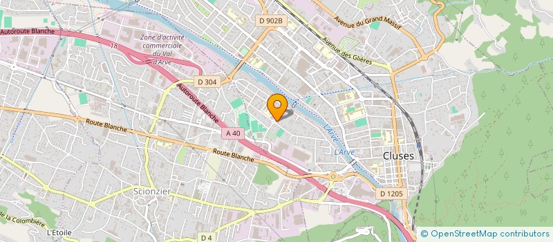 localisation de l'entreprise DE LA CROIX DES ILES  CLUSES