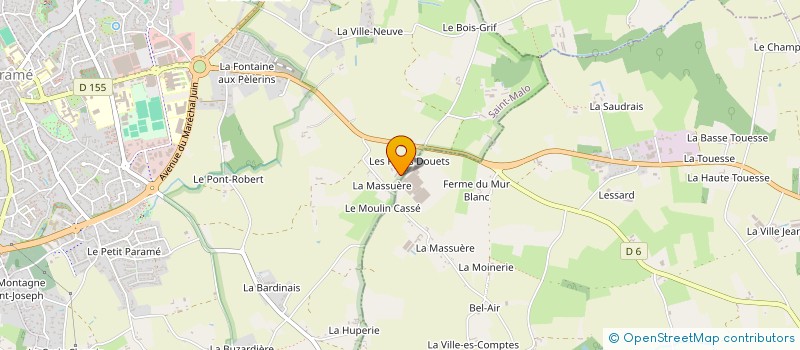 localisation de l'entreprise DE LA CROIX DESILLES  SAINT-MALO