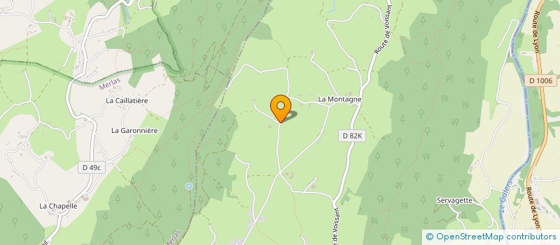 localisation de l'entreprise DE LA CROIX DU MONT à MIRIBEL-LES-ECHELLES