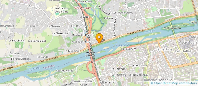 localisation de l'entreprise DE LA CROIX IMMOBILIER  SAINT-CYR-SUR-LOIRE