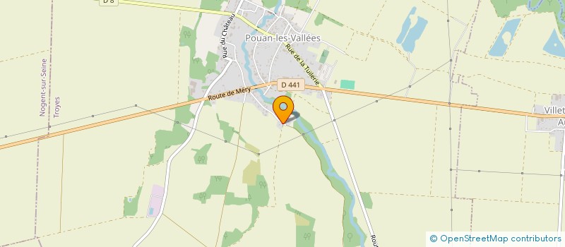 localisation de l'entreprise DE LA CROSSE  POUAN-LES-VALLEES