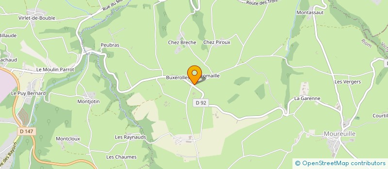 localisation de l'entreprise DE LA DAME  LAPEYROUSE