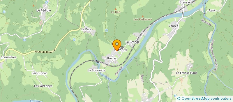 localisation de l'entreprise DE LA DENT à BEAUZAC