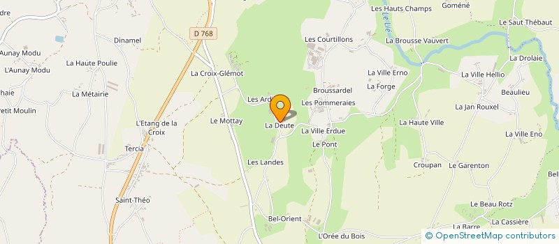 localisation de l'entreprise DE LA DEUTE  PLOUGUENAST-LANGAST