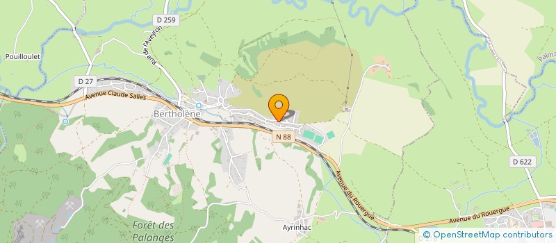 localisation de l'entreprise DE LA DEVEZE  BERTHOLENE