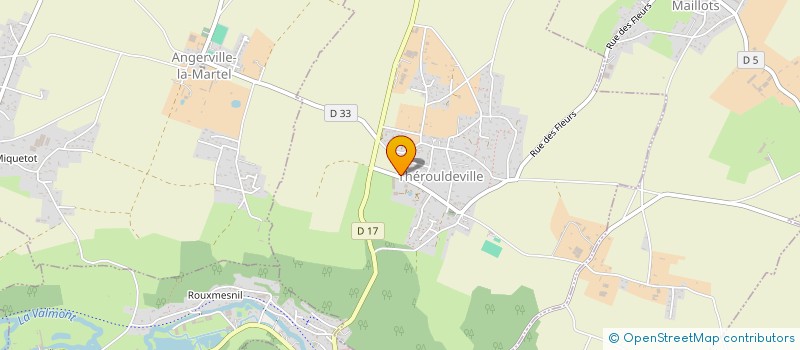 localisation de l'entreprise DE LA DGMG  THEROULDEVILLE