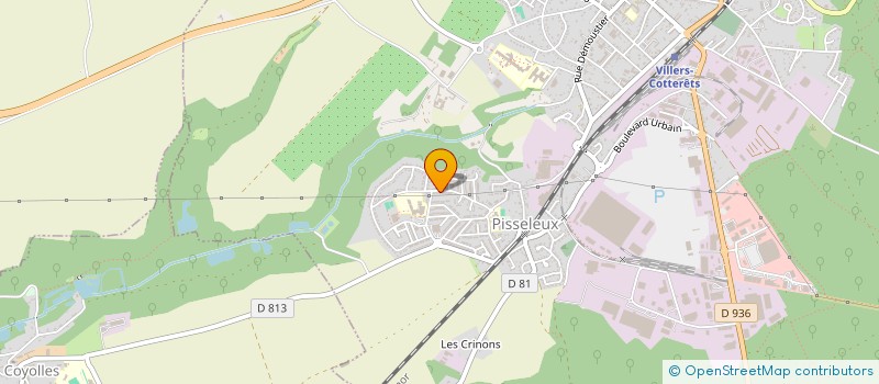 localisation de l'entreprise DE LA DIANE à VILLERS-COTTERETS