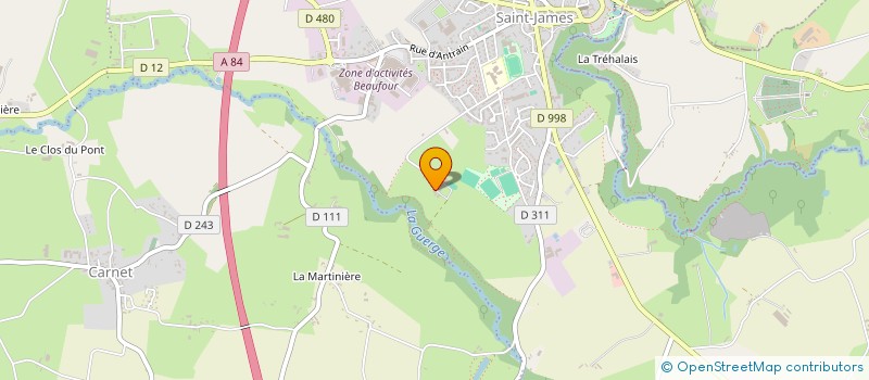 localisation de l'entreprise DE LA DIERGE  SAINT-JAMES