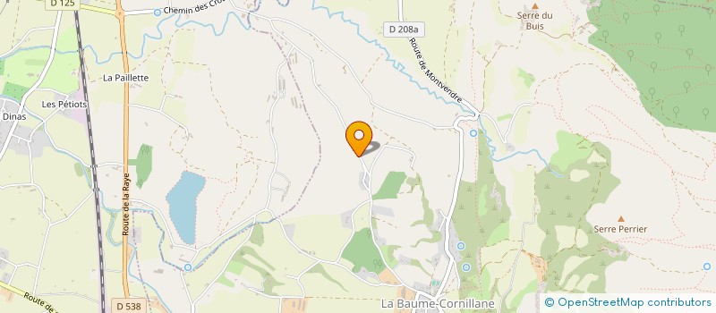 localisation de l'entreprise DE LA DRAYE  LA BAUME-CORNILLANE