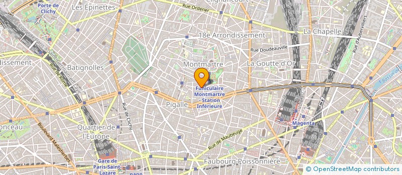 localisation de l'entreprise DE LA DUEE  PARIS