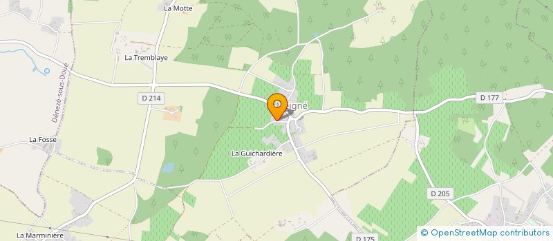 localisation de l'entreprise DE LA FABRICE à DOUE-EN-ANJOU