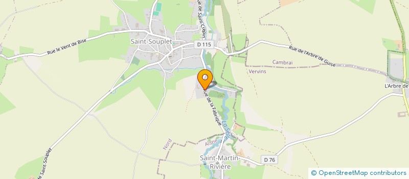 localisation de l'entreprise DE LA FABRIQUE à SAINT-SOUPLET