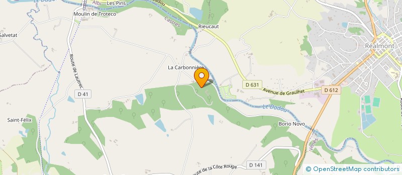 localisation de l'entreprise DE LA FAC  SAINT-GENEST-DE-CONTEST