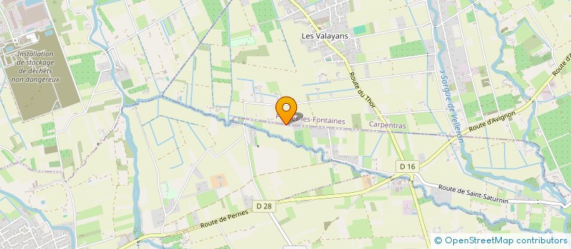 localisation de l'entreprise DE LA FAMILLE COCHENNEC ECHINARD  PERNES-LES-FONTAINES