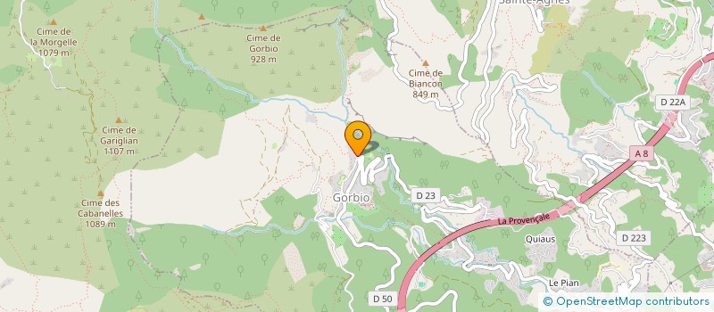 localisation de l'entreprise DE LA FAMILLE DU BELIN  GORBIO