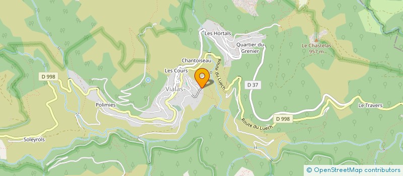 localisation de l'entreprise DE LA FARE AU CASTELAS  VIALAS