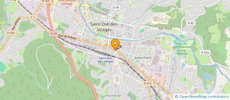localisation de l'entreprise DE LA FAVE  SAINT-DIE-DES-VOSGES