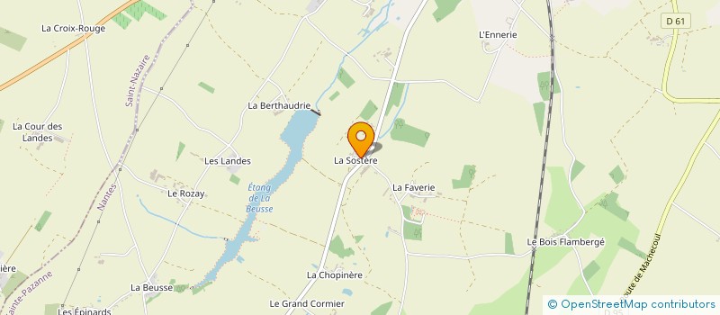 localisation de l'entreprise DE LA FAVRIE à SAINTE-PAZANNE