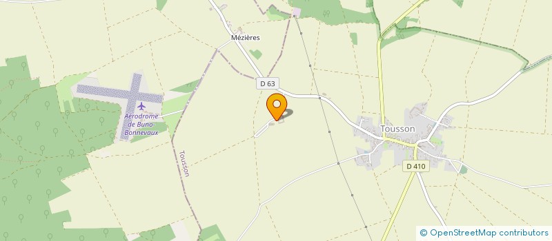 localisation de l'entreprise DE LA FERME DE GALLERAND  TOUSSON