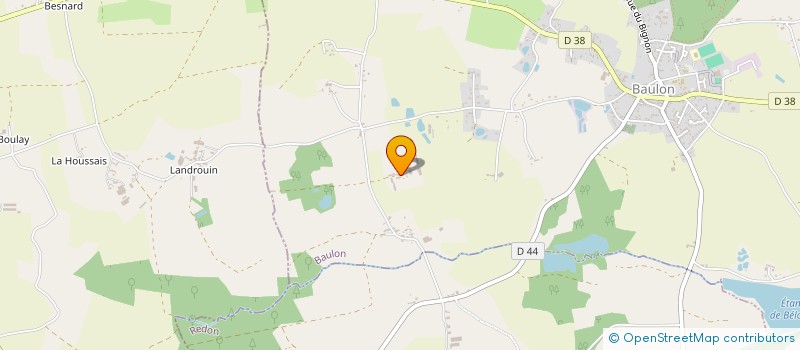 localisation de l'entreprise DE LA FERME DU COUDRAY  BAULON