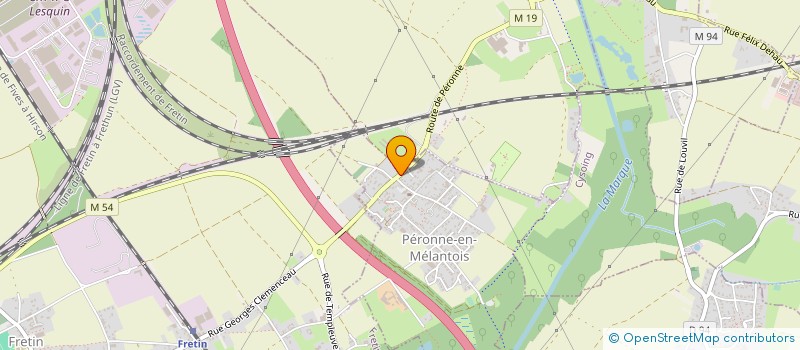 localisation de l'entreprise DE LA FERME DU RUMETZ à PERONNE-EN-MELANTOIS
