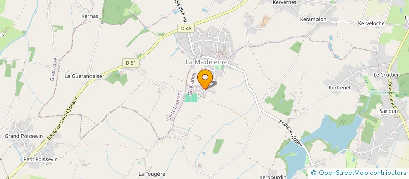 localisation de l'entreprise DE LA FERRAIS  GUERANDE