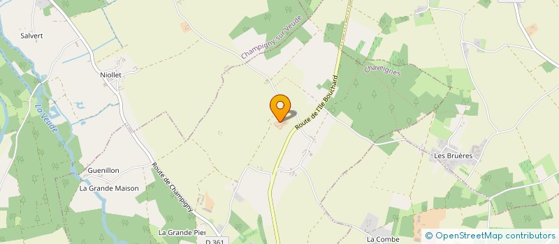 localisation de l'entreprise DE LA FERRANDIERE  CHAVEIGNES