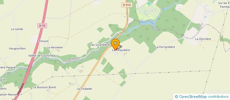 localisation de l'entreprise DE LA FILLAUDIERE à SAINTE-MAURE-DE-TOURAINE