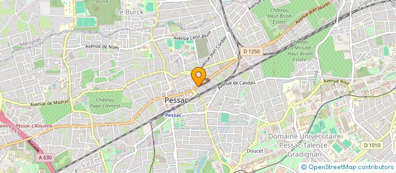 localisation de l'entreprise DE LA FLAMME  PESSAC