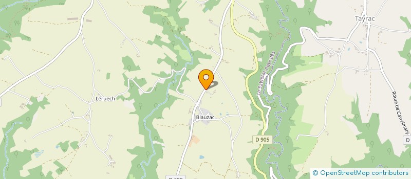 localisation de l'entreprise DE LA FONCADE  LA SALVETAT-PEYRALES