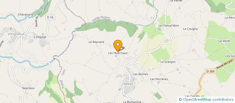 localisation de l'entreprise DE LA FONT DU LOUP à MEYS