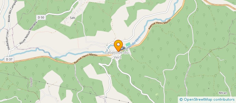 localisation de l'entreprise DE LA FONT PRIONDE à LABASTIDE-DU-VERT