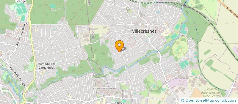 localisation de l'entreprise DE LA FONTAINE  VILLECRESNES