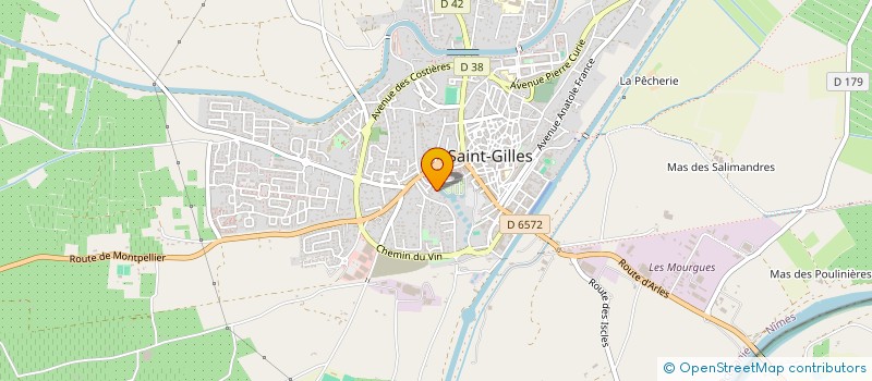 localisation de l'entreprise DE LA FONTAINE  SAINT-GILLES