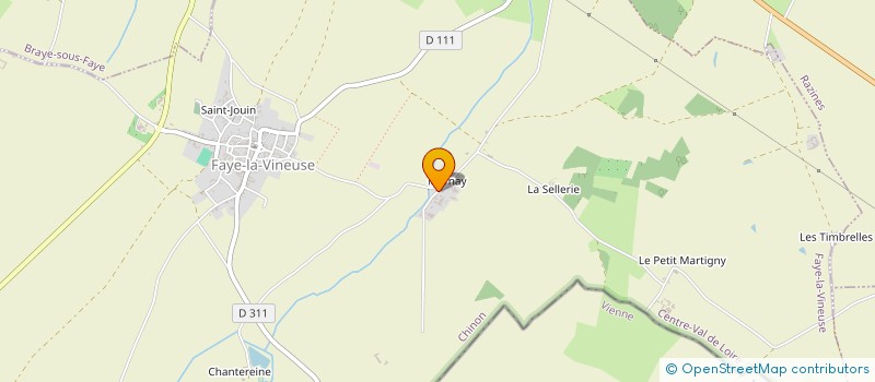 localisation de l'entreprise DE LA FONTAINE D'AUZON  FAYE-LA-VINEUSE