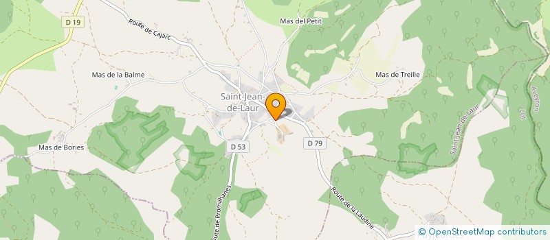localisation de l'entreprise DE LA FONTAINE HAUTE  SAINT-JEAN-DE-LAUR