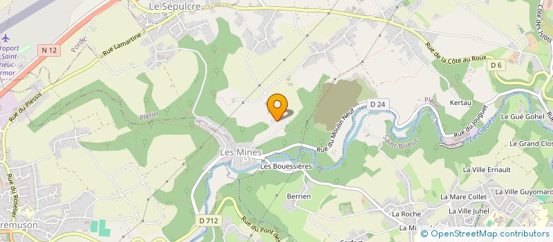 localisation de l'entreprise DE LA FONTAINE HUE à PLERIN