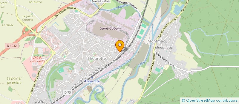 localisation de l'entreprise DE LA FORET  THOUROTTE