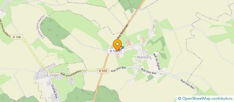 localisation de l'entreprise DE LA FORET  WAMIN