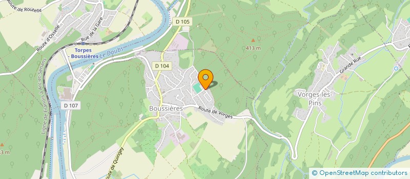 localisation de l'entreprise DE LA FORET  BOUSSIERES