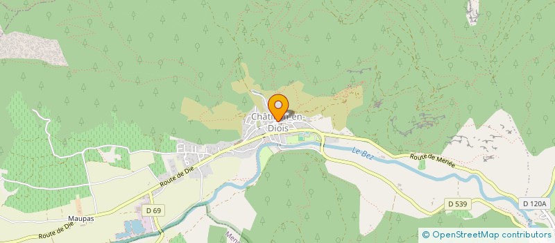 localisation de l'entreprise DE LA FORET ASSOCIATION AGRICULTURELLE  CHATILLON-EN-DIOIS