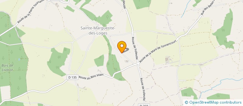 localisation de l'entreprise DE LA FORET D'AUGE  LIVAROT-PAYS-D'AUGE