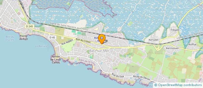 localisation de l'entreprise DE LA FORGE  BATZ-SUR-MER