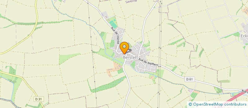 localisation de l'entreprise DE LA FORGE  BERSTETT